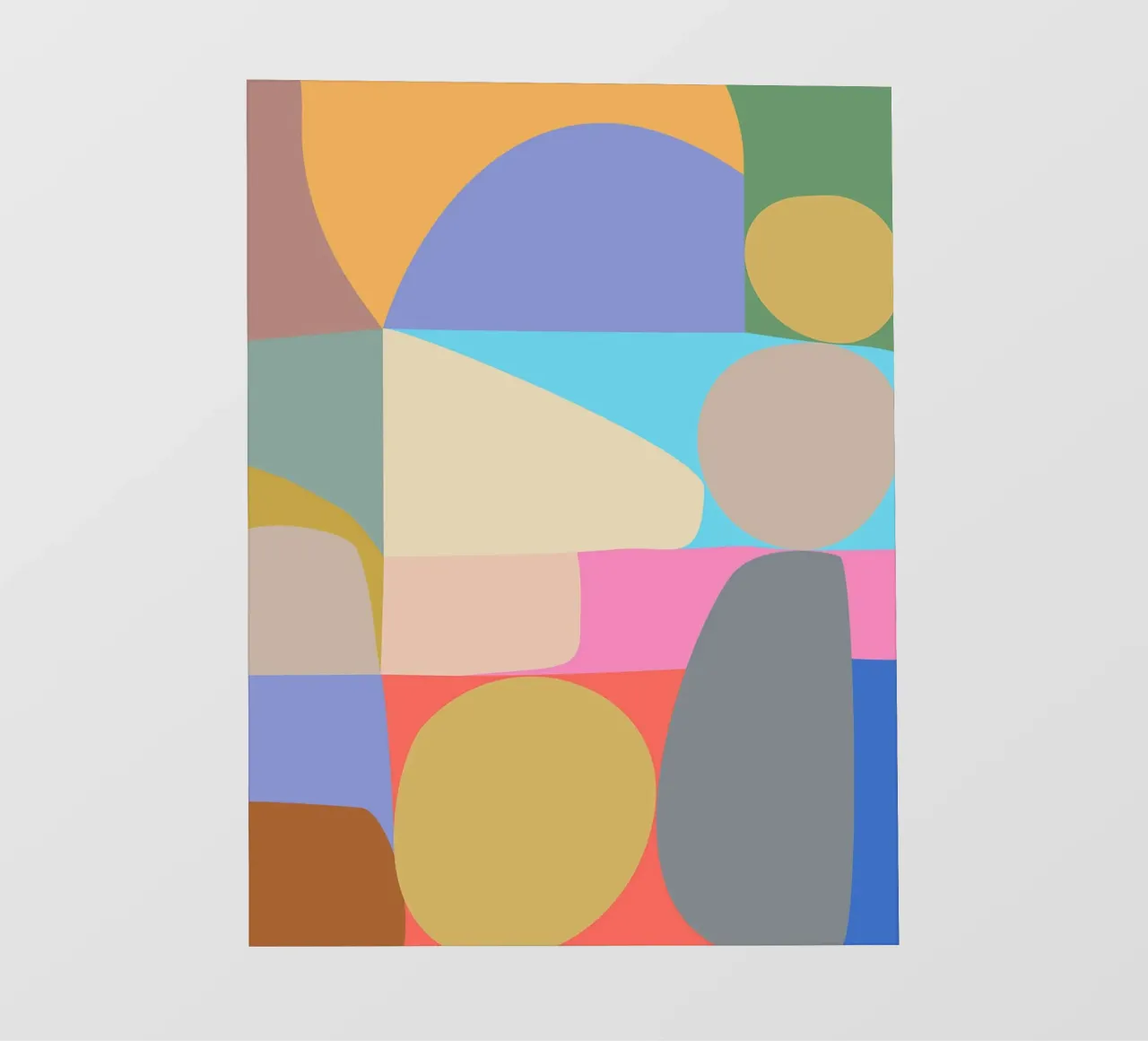 Composizione colorata di forme geometriche astratte pellicola backlit da Courtney