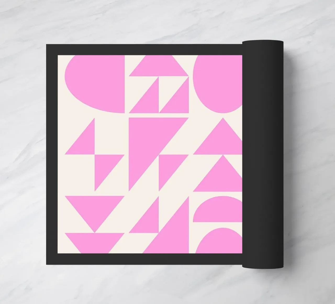 Forme geometriche di metà secolo in rosa zerbino da Courtney