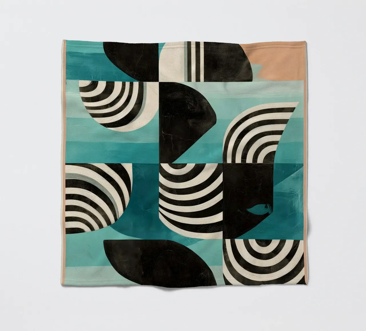Forme geometriche retrò II coperta in pile da Courtney