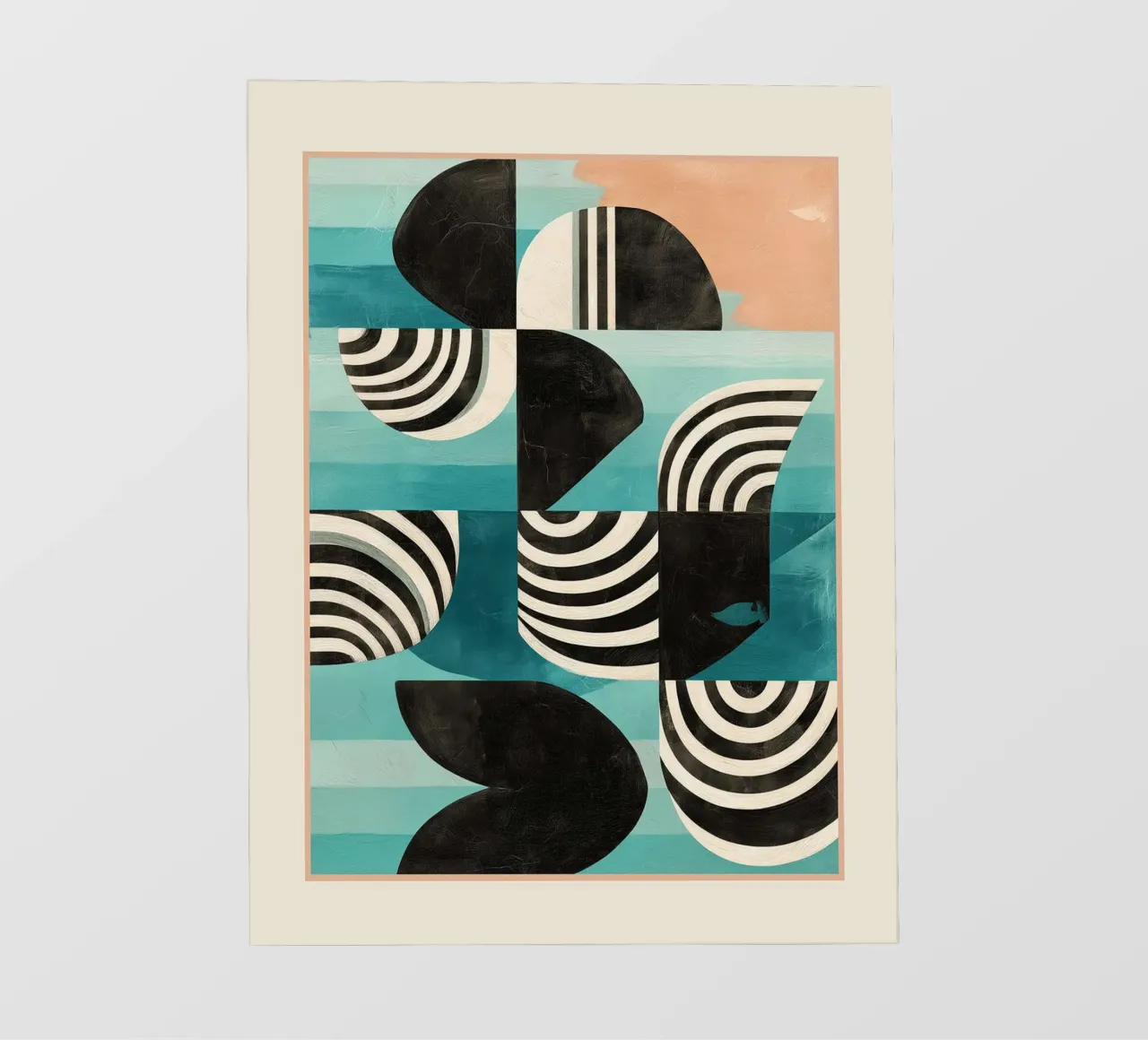 Forme geometriche retrò II telo in pvc da Courtney