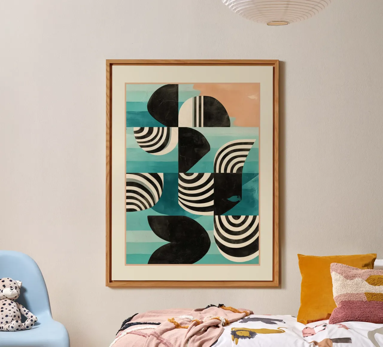 Forme geometriche retrò II pannello forex da Courtney