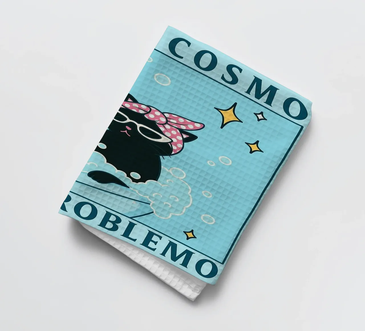 more cosmo less problemo funny cat drawing torchon de dahlianz