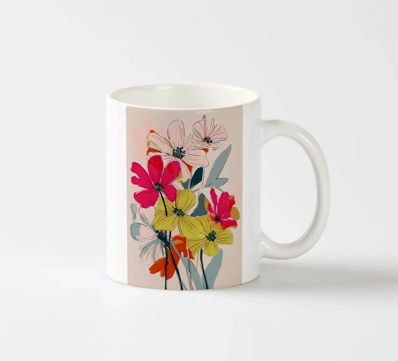 Warm Petals on a Gentle Day tazza in ceramica da Amelie Rose