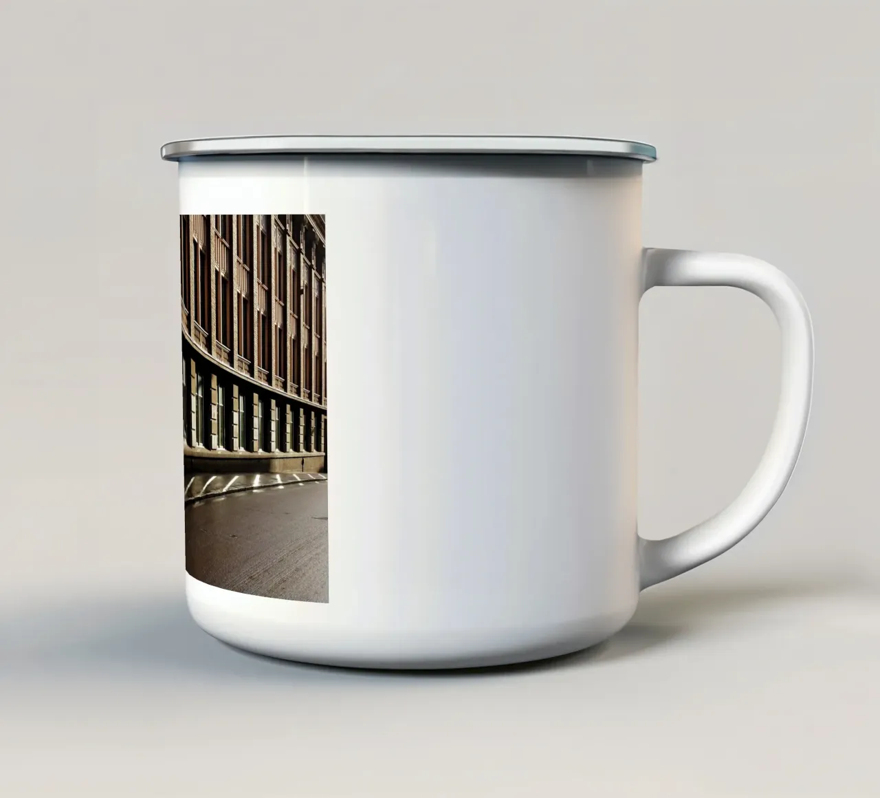 Dettagli architettonici di Helsinki tazza in smalto da Simon Koy