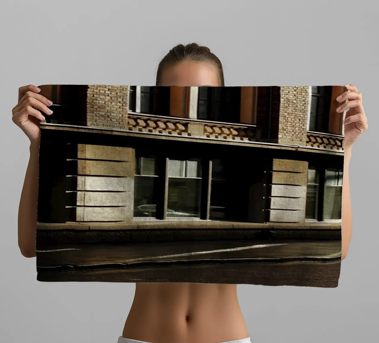 Helsinki architectural details towel by Simon Koy