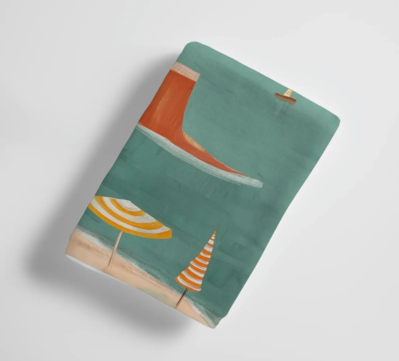 Striped sails in turquoise calm asciugamano da bagno da Luca