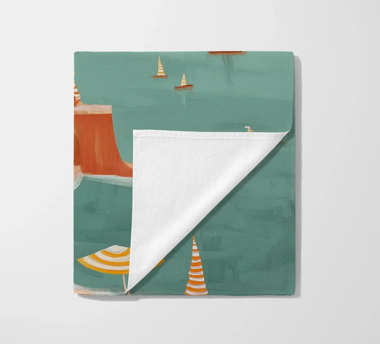 Striped sails in turquoise calm telo mare da Luca
