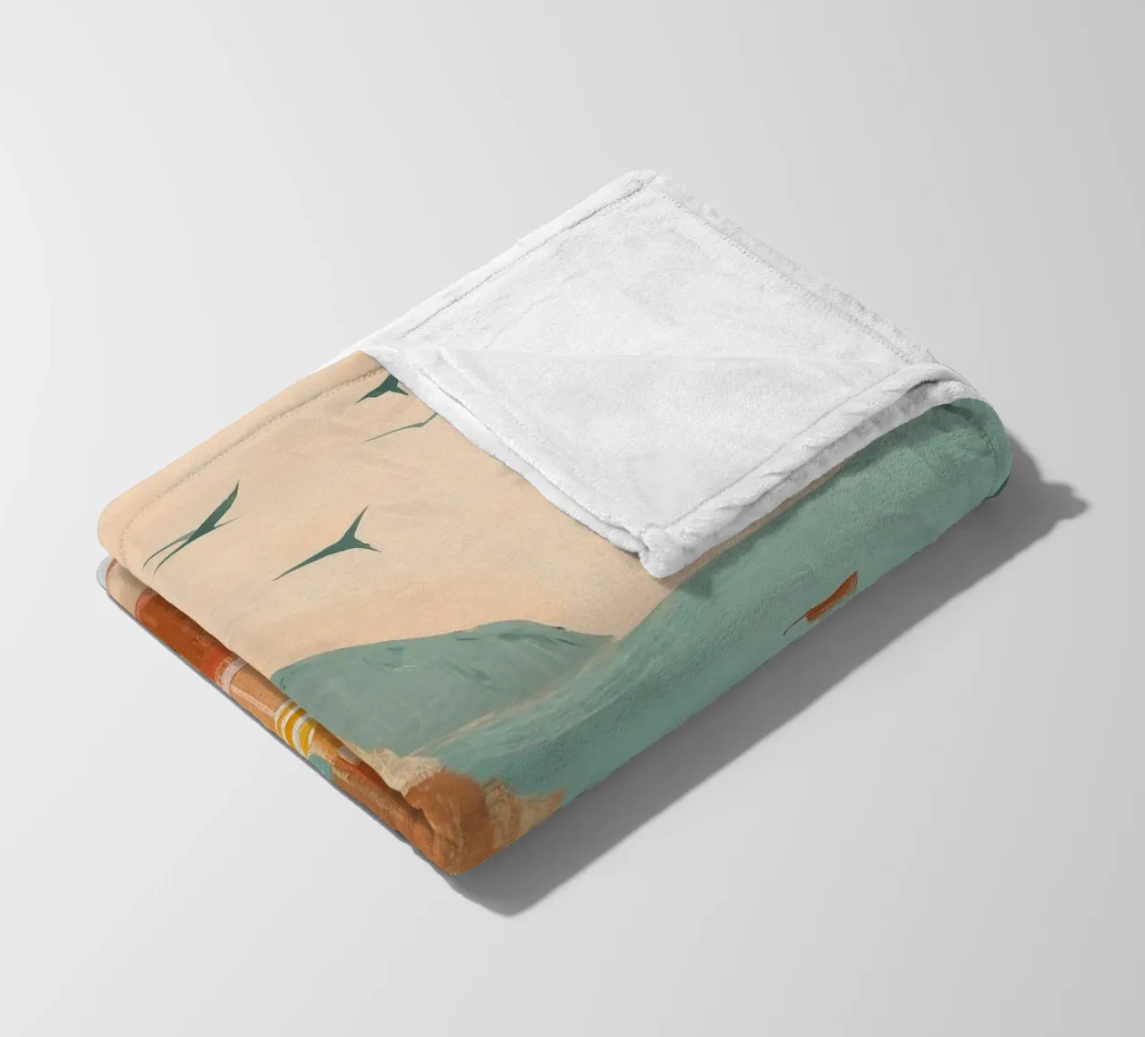 Striped sails in turquoise calm coperta in pile da Luca