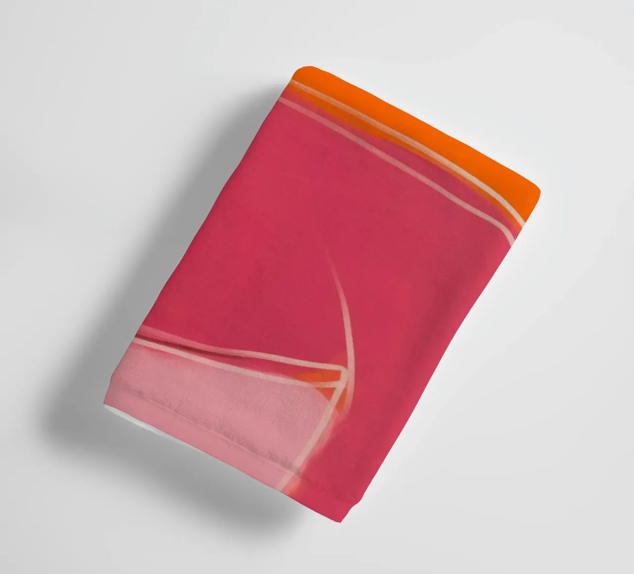 Donna benessere | Serenity in rosso-arancio asciugamano da bagno da Autofocus