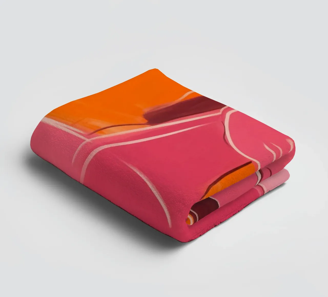 Donna benessere | Serenity in rosso-arancio asciugamano da bagno da Autofocus