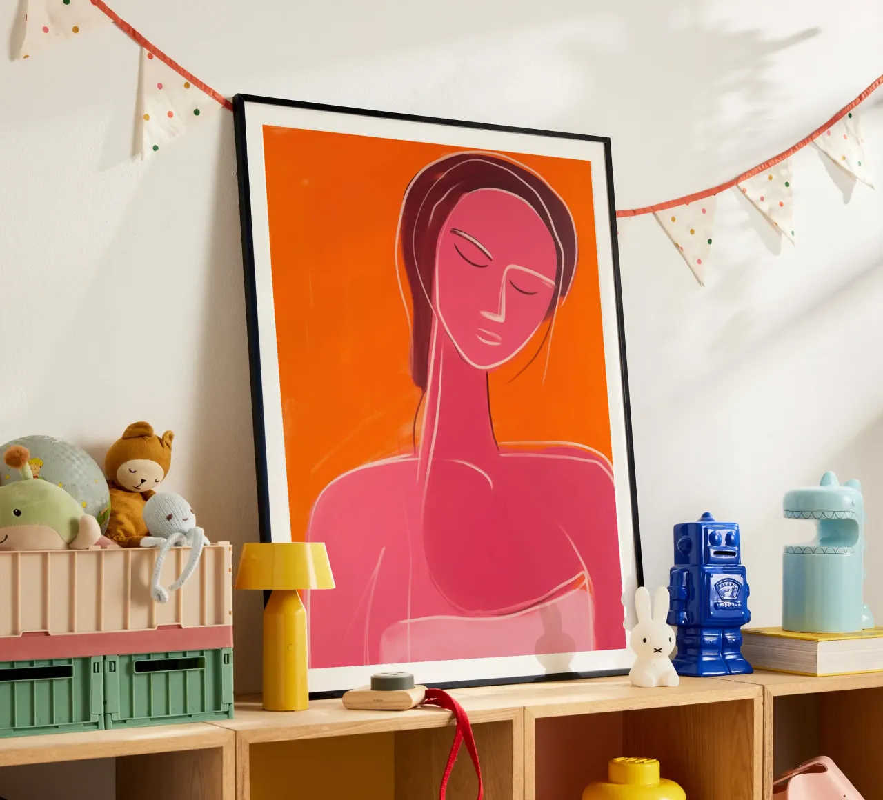Donna benessere | Serenity in rosso-arancio carta hahnemühle da Autofocus