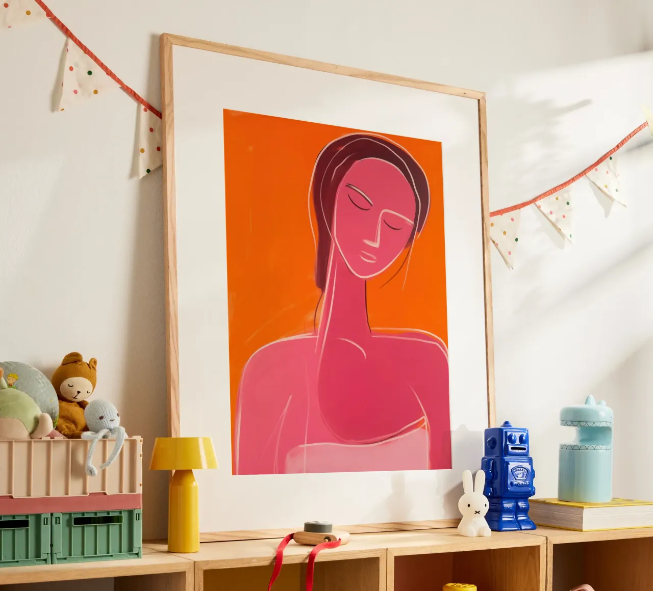 Donna benessere | Serenity in rosso-arancio carta hahnemühle da Autofocus