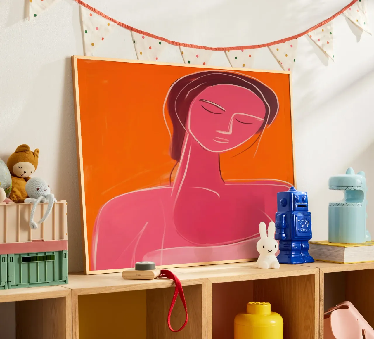 Donna benessere | Serenity in rosso-arancio carta hahnemühle da Autofocus