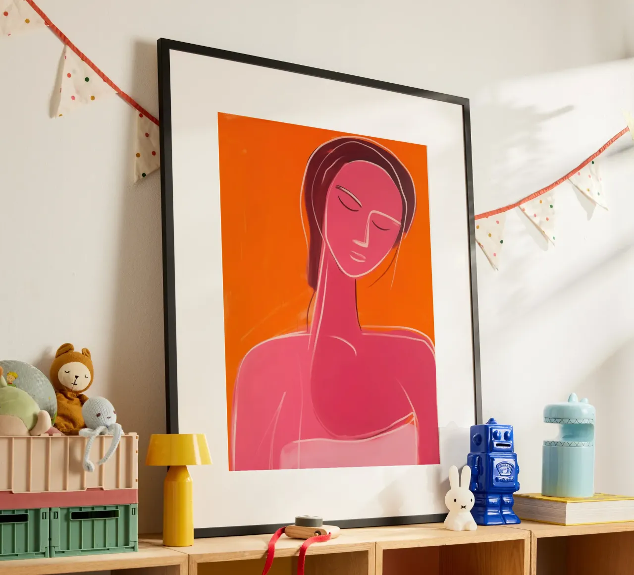 Donna benessere | Serenity in rosso-arancio carta hahnemühle da Autofocus