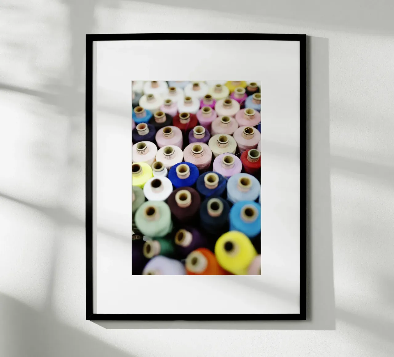 Thread details poster by fotokunst