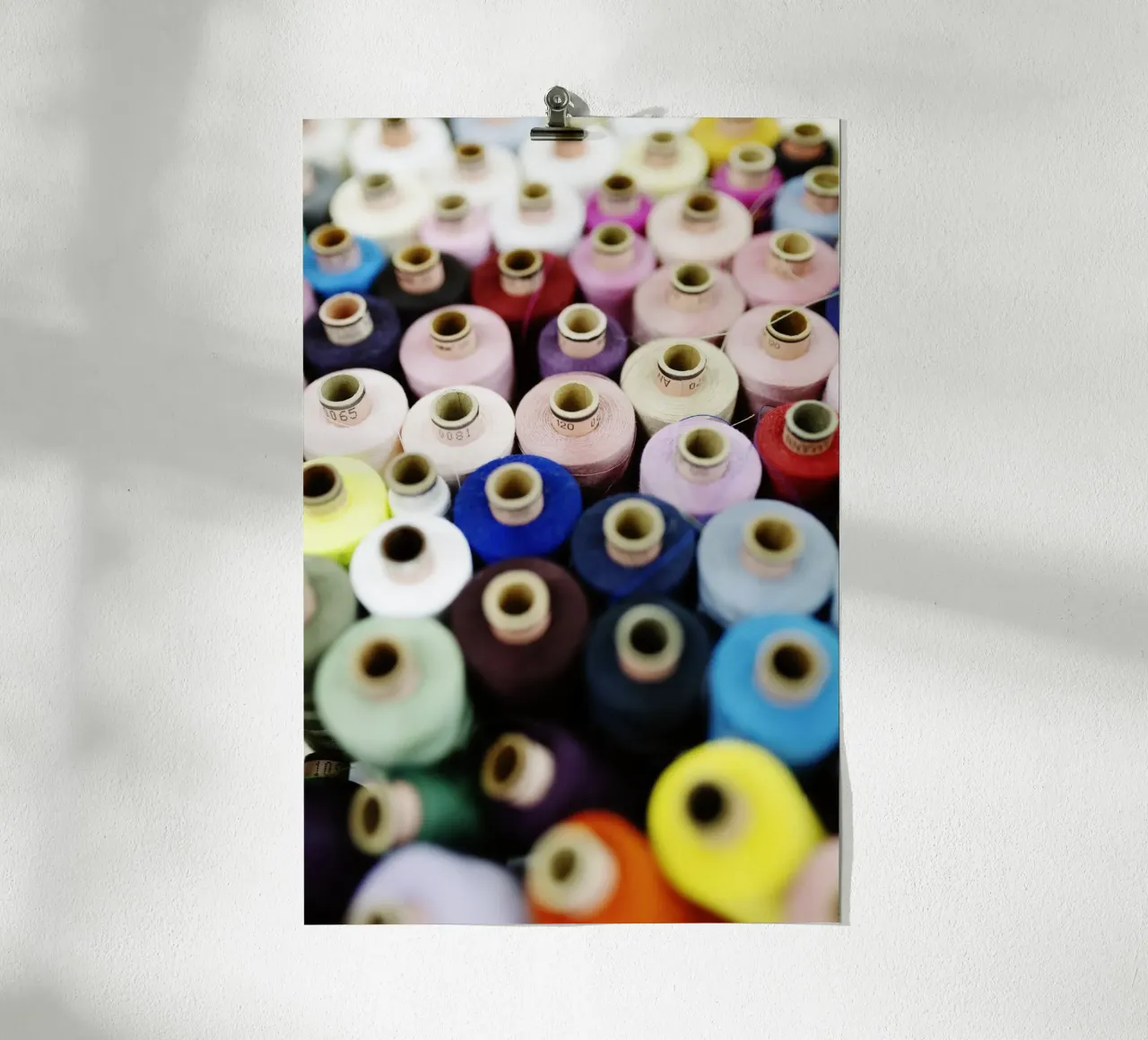 Thread details poster by fotokunst