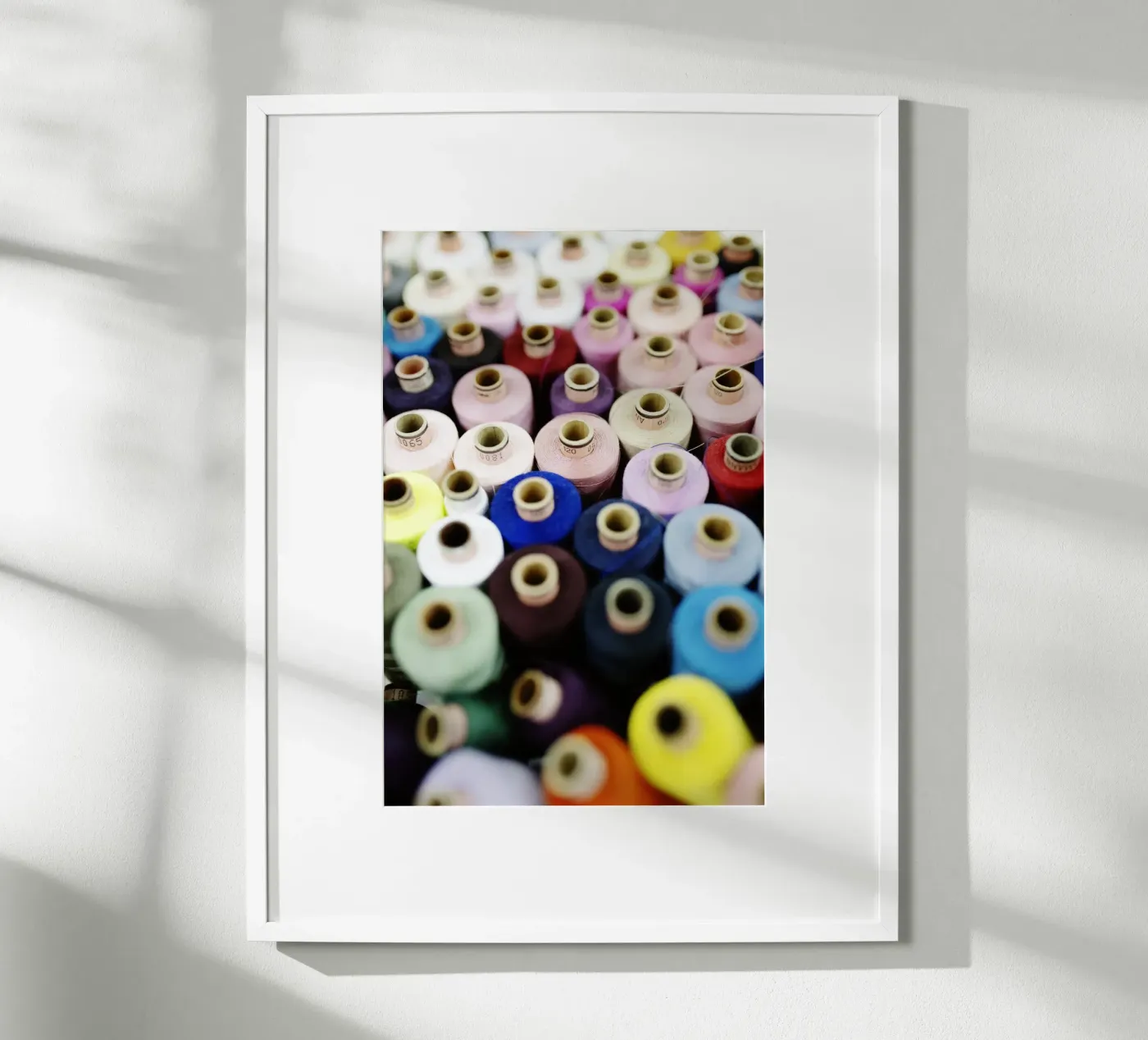 Thread details poster by fotokunst