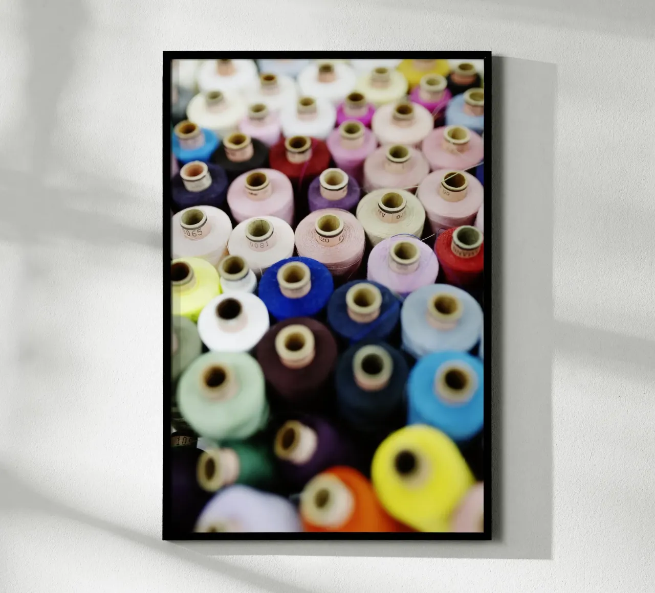 Thread details poster by fotokunst