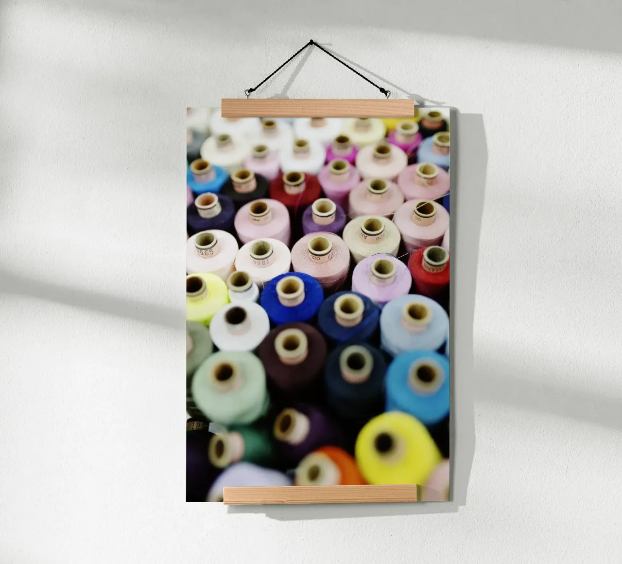 Thread details poster by fotokunst