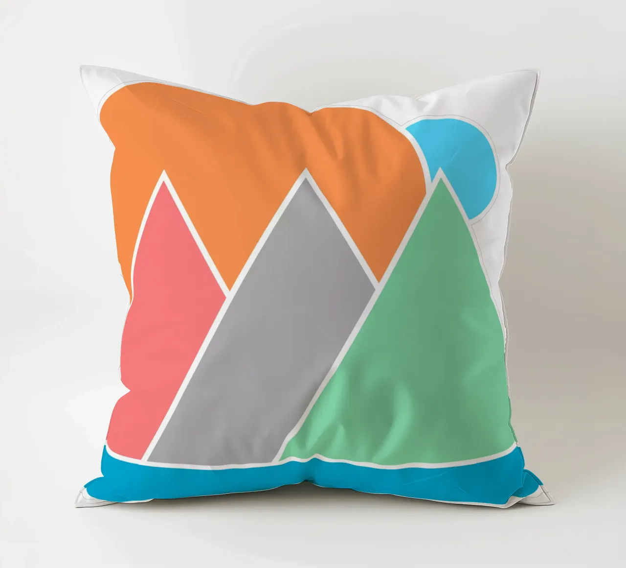 Forme geometriche minimali Paesaggio cuscino da sillyindustries