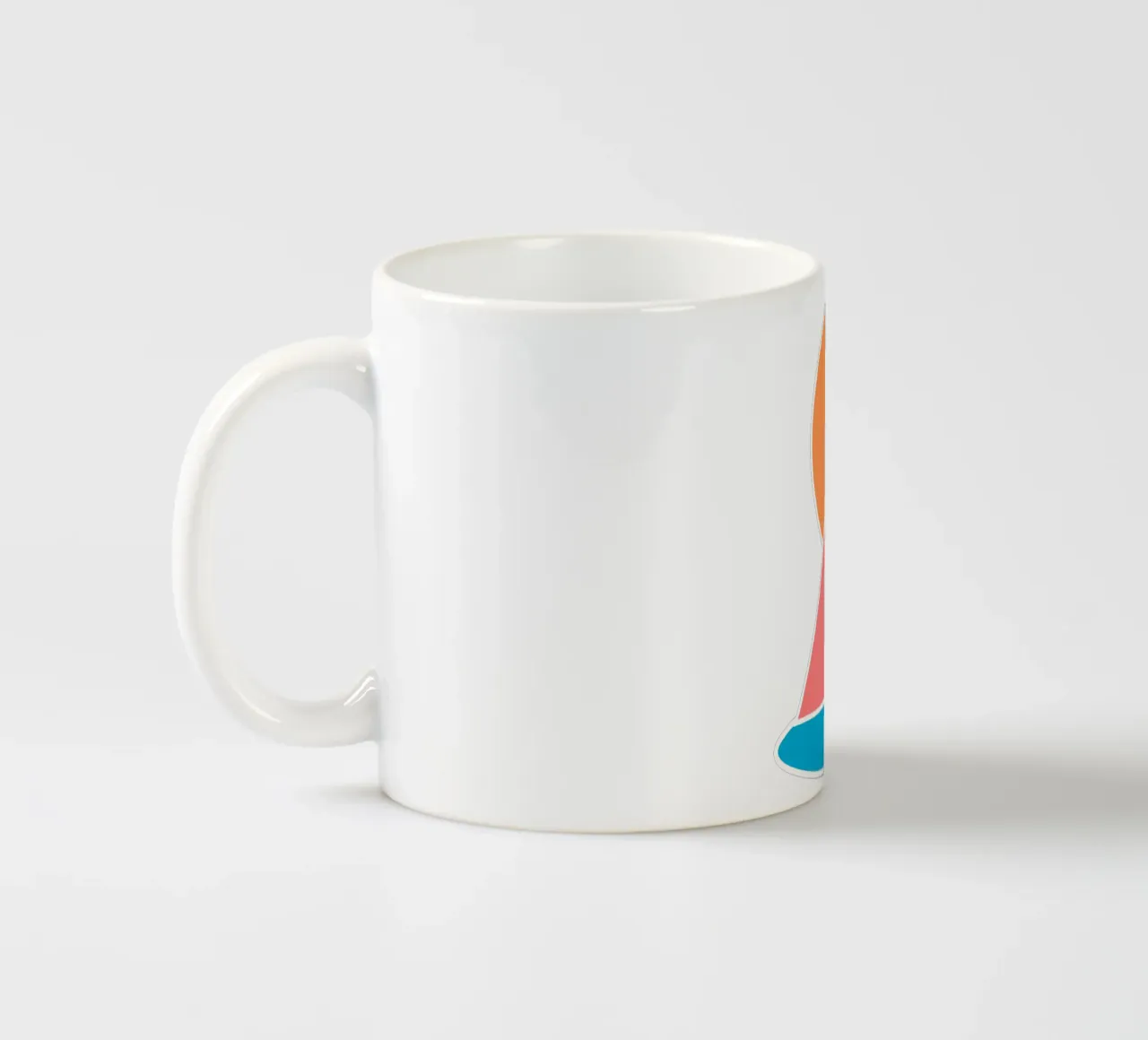 Forme geometriche minimali Paesaggio tazza in ceramica da sillyindustries