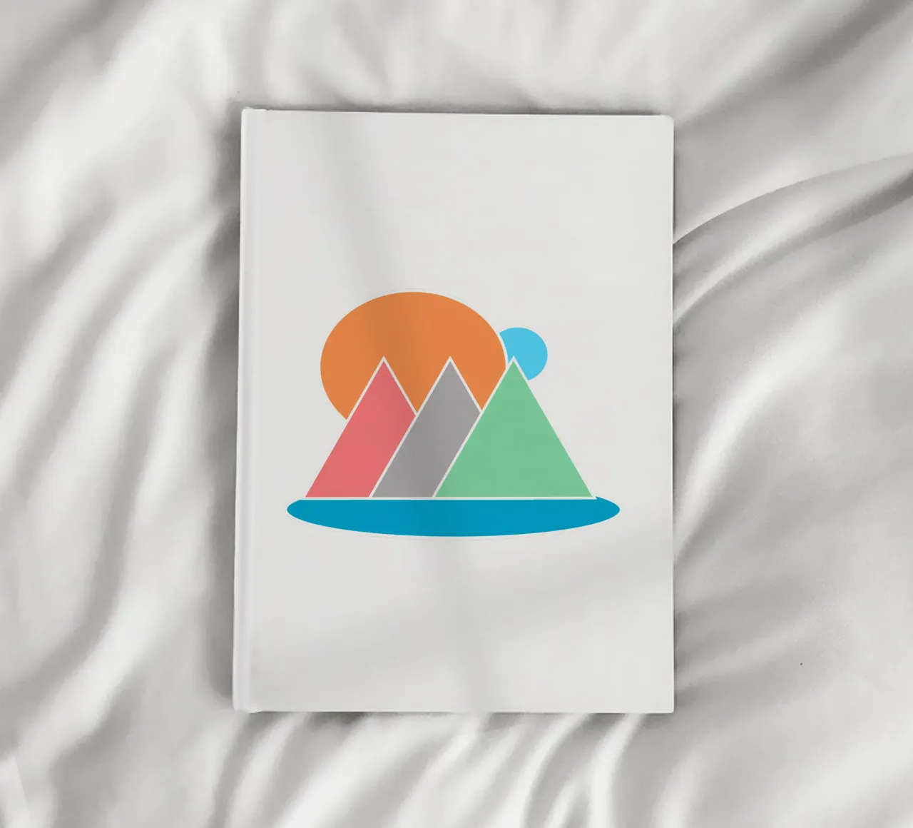 Minimal Geometric Shapes Landscape notebook by sillyindustries