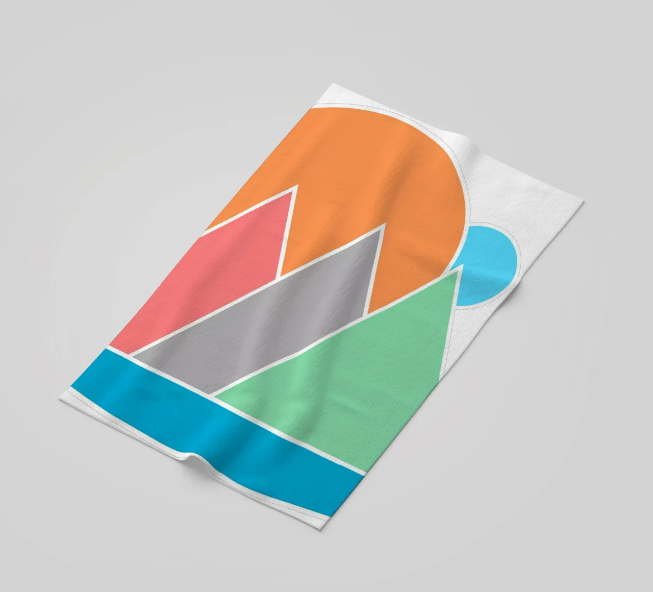 Forme geometriche minimali Paesaggio telo mare da sillyindustries
