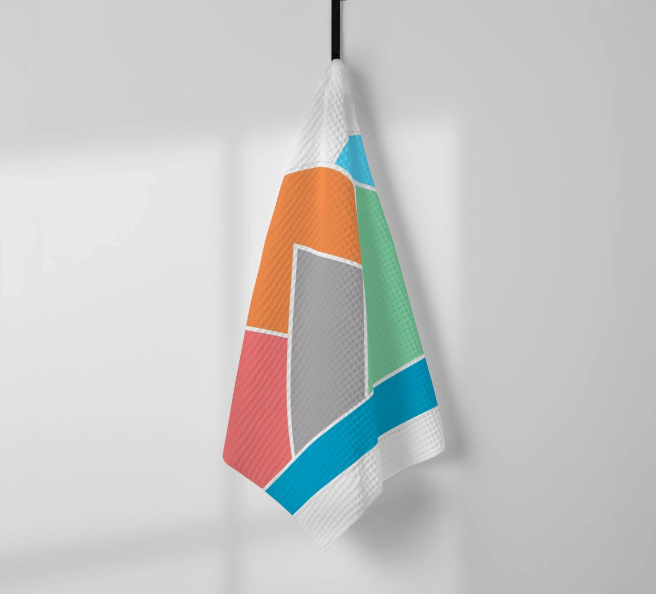Paysage de formes géométriques minimales torchon de sillyindustries