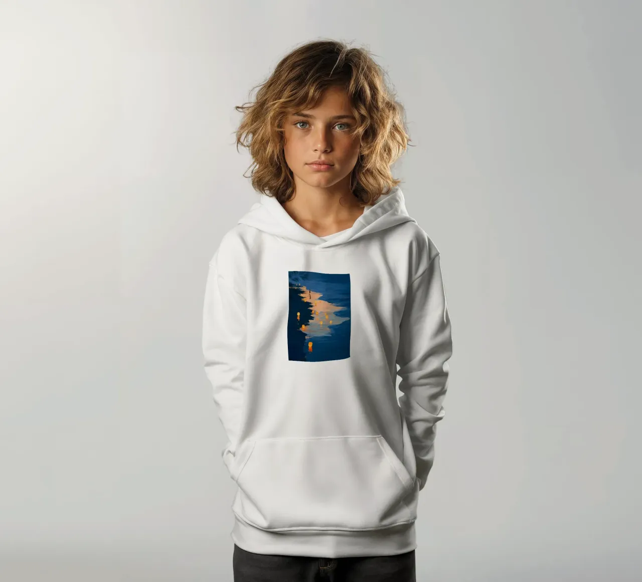 A Soft Map Home felpa bambino con cappuccio da Luca
