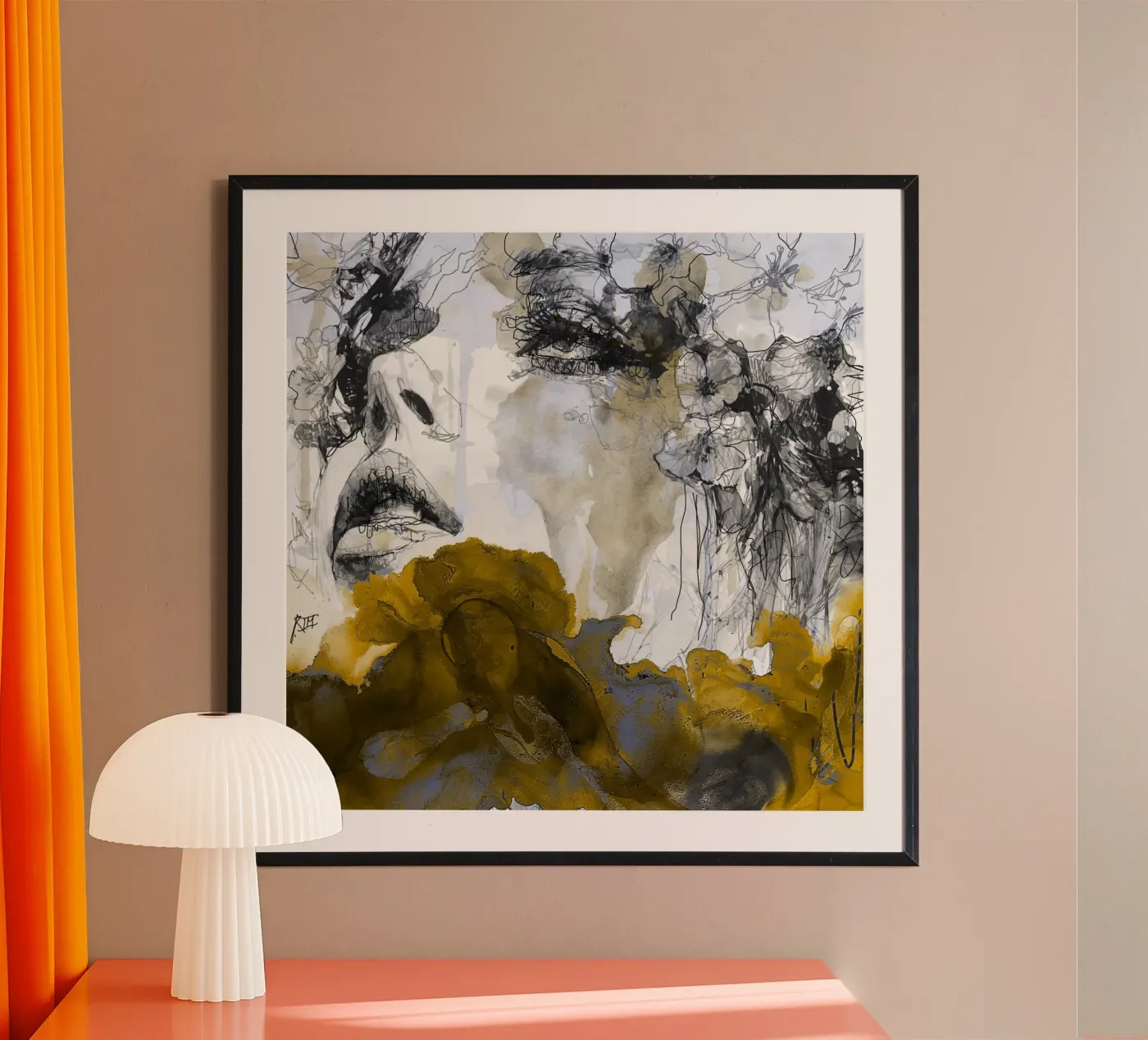 bohr effect brown poster da Giulio Iurissevich