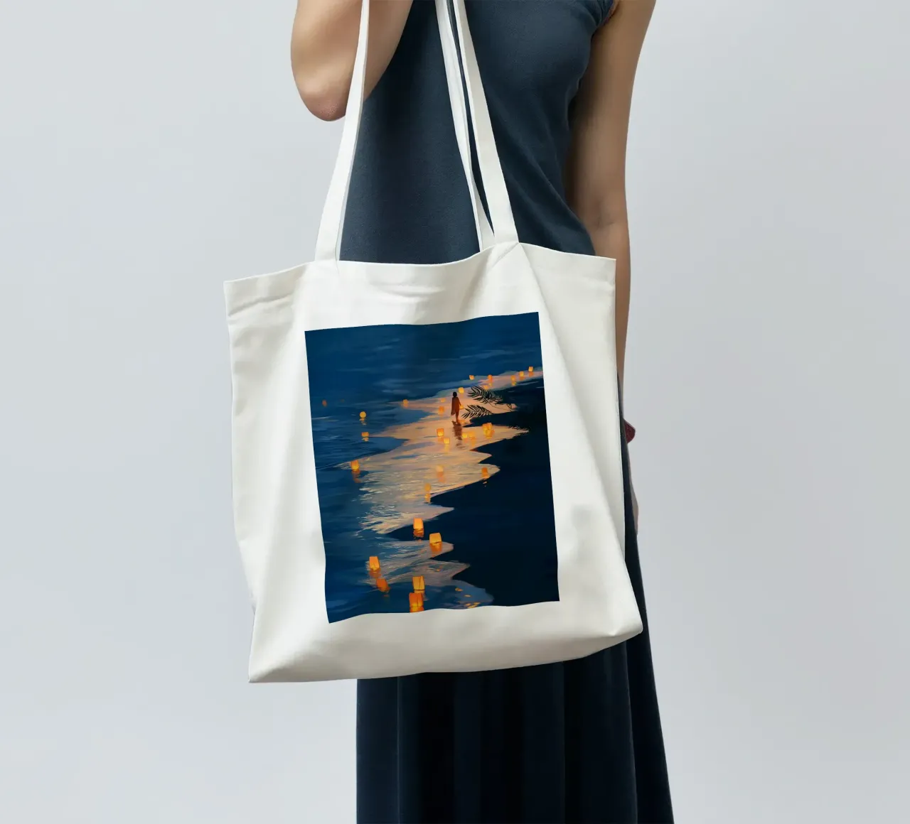 The Shore Remembered the Way borsa in juta da Luca