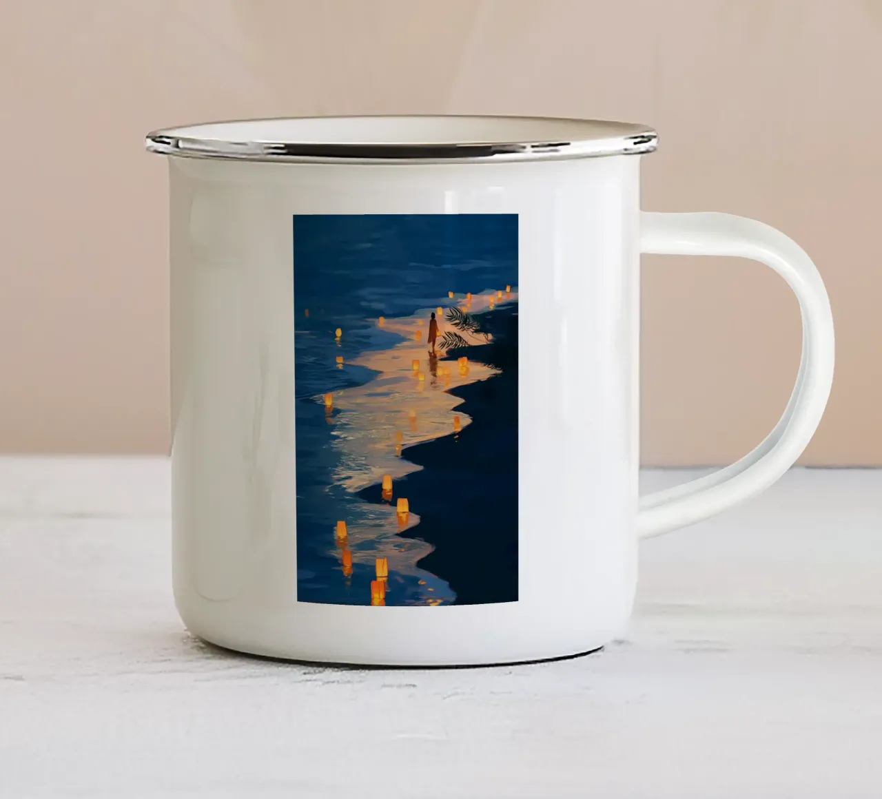 The Shore Remembered the Way tazza in smalto da Luca