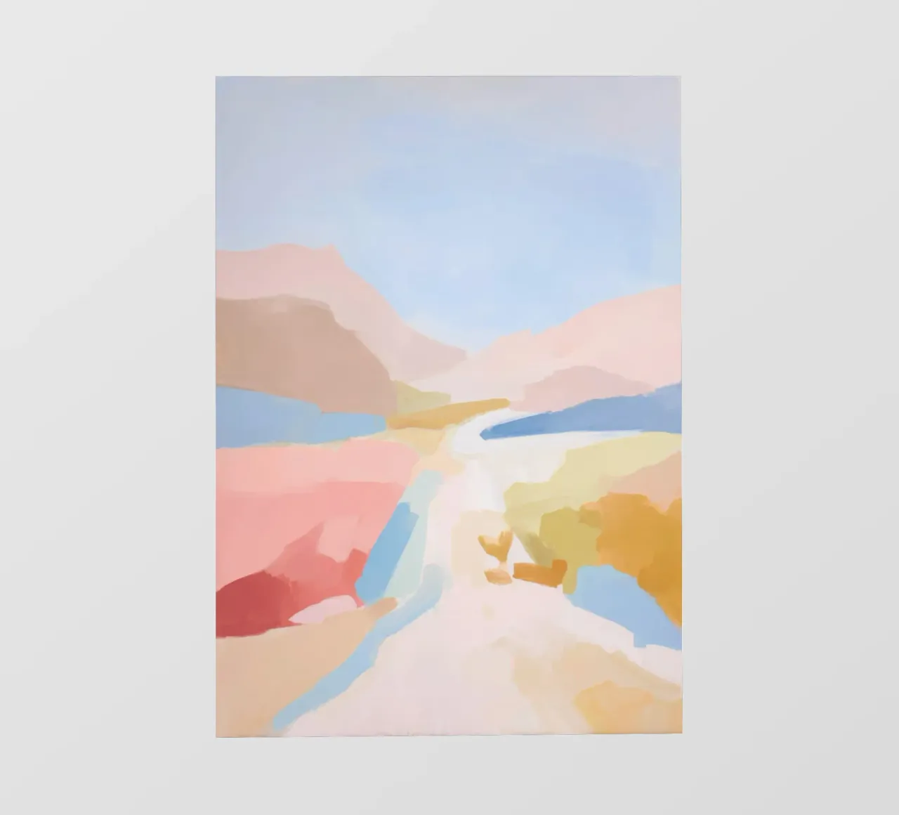 Paesaggio desertico minimalista con fiume pellicola backlit da Calm Shapes