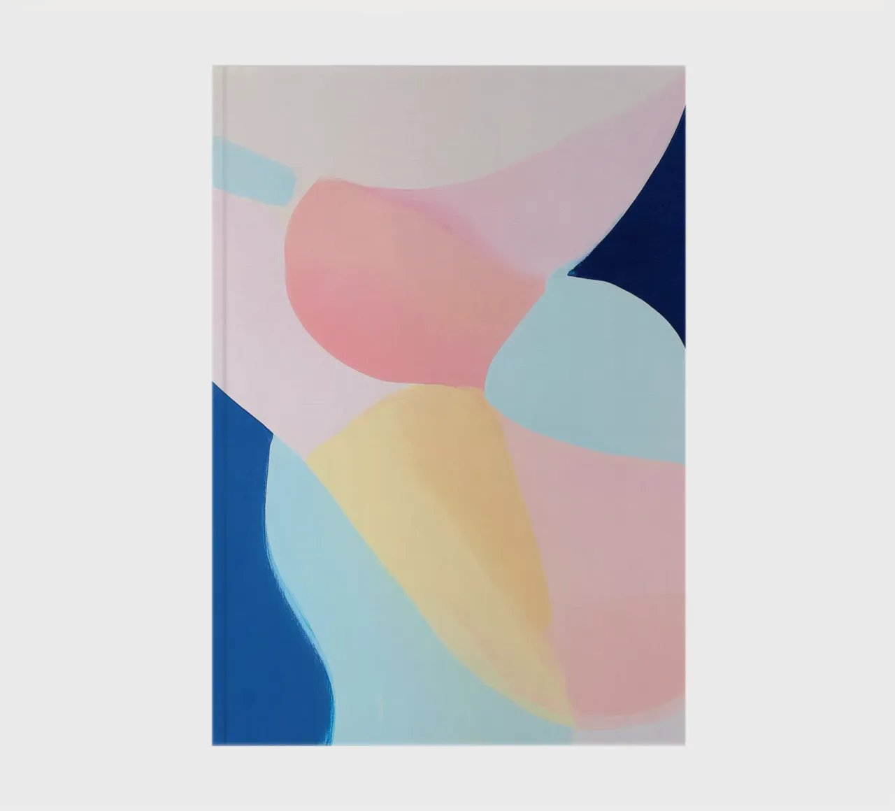 Abstract pastel composition in soft tones notebook by Calm Shapes