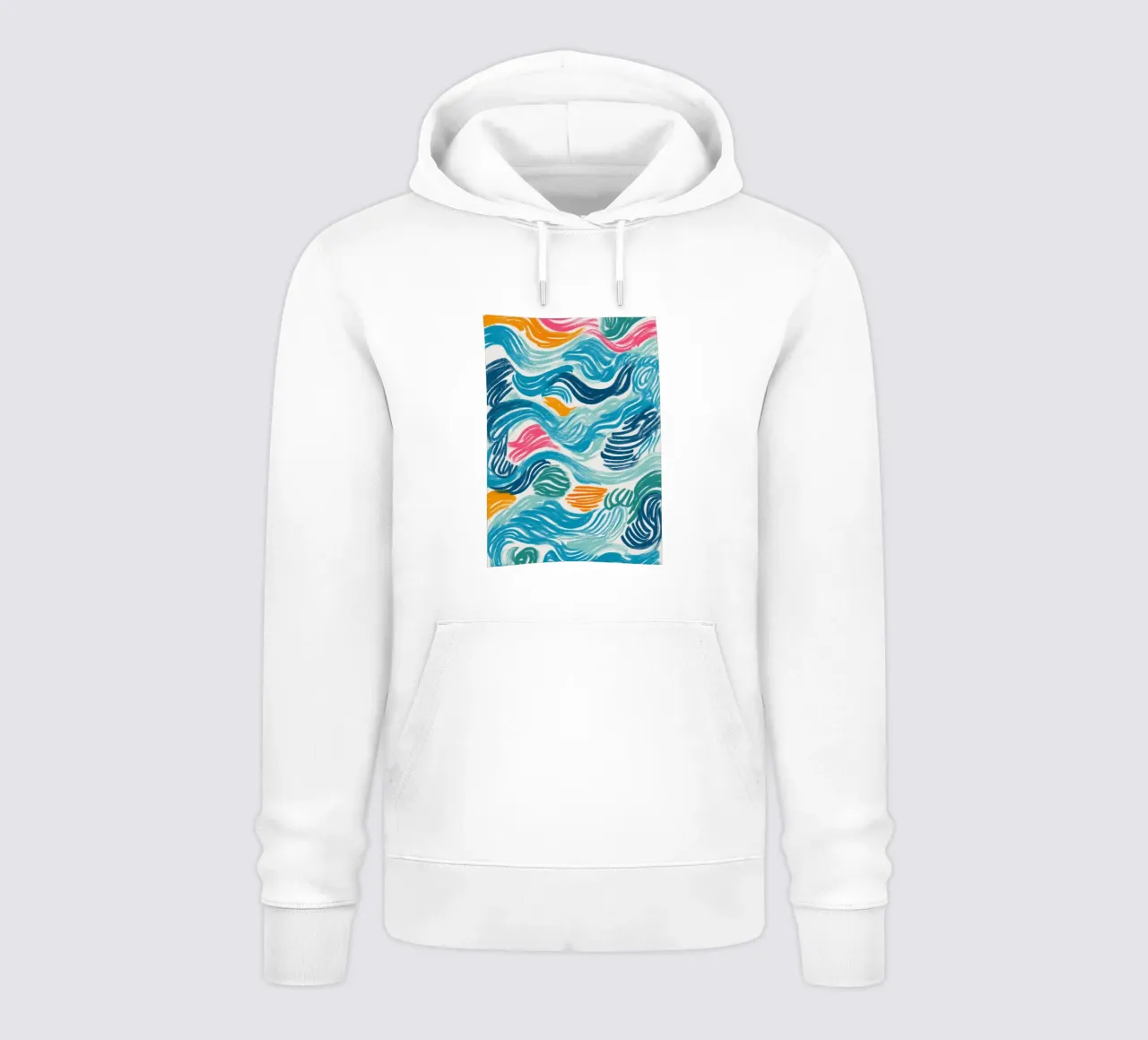 Sea Ribbons in Motion felpa con cappuccio da Luca