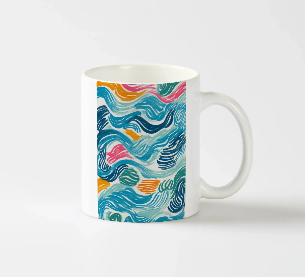 Sea Ribbons in Motion tazza in ceramica da Luca