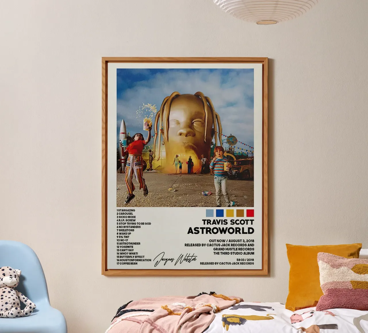 Travis Scott Astroworld alluminio dibond da Raptor Metafora