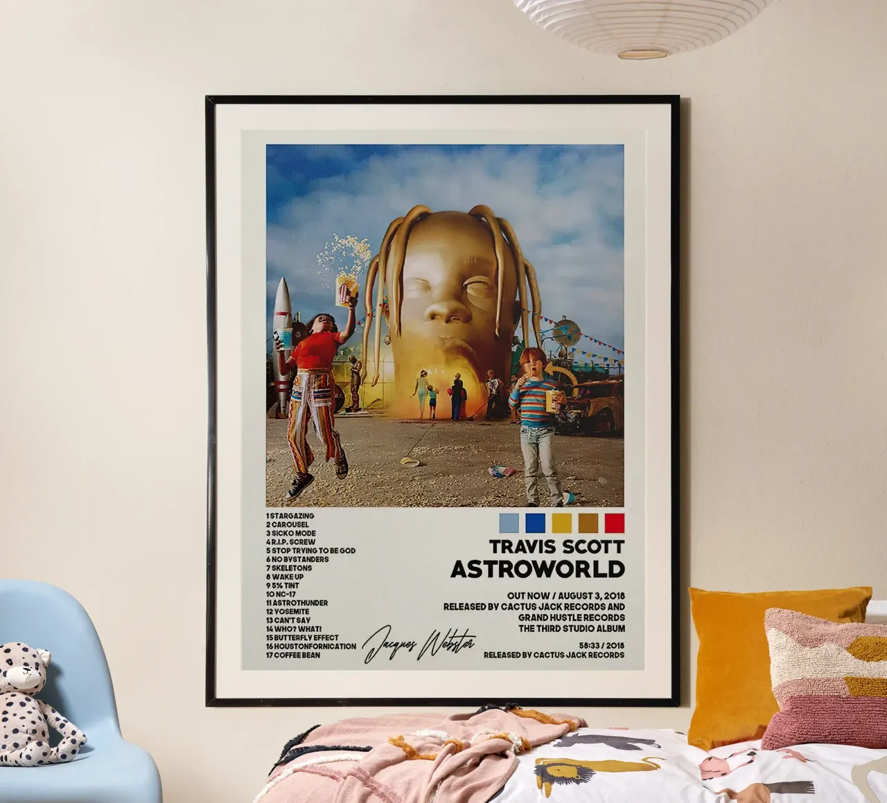 Travis Scott Astroworld carta hahnemühle da Raptor Metafora