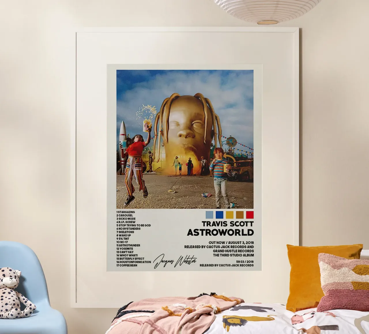 Travis Scott Astroworld carta hahnemühle da Raptor Metafora