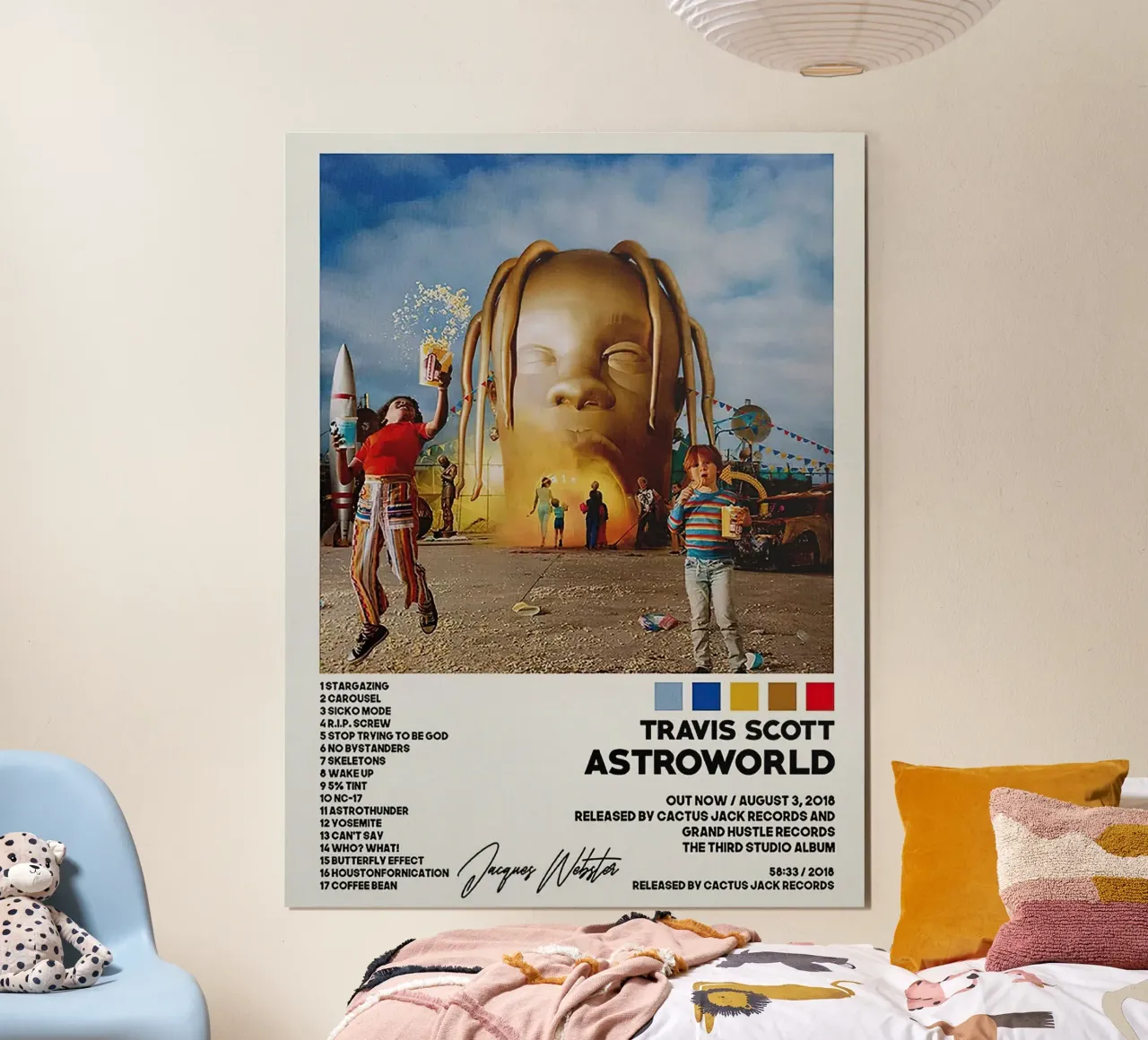 Travis Scott Astroworld carta hahnemühle da Raptor Metafora