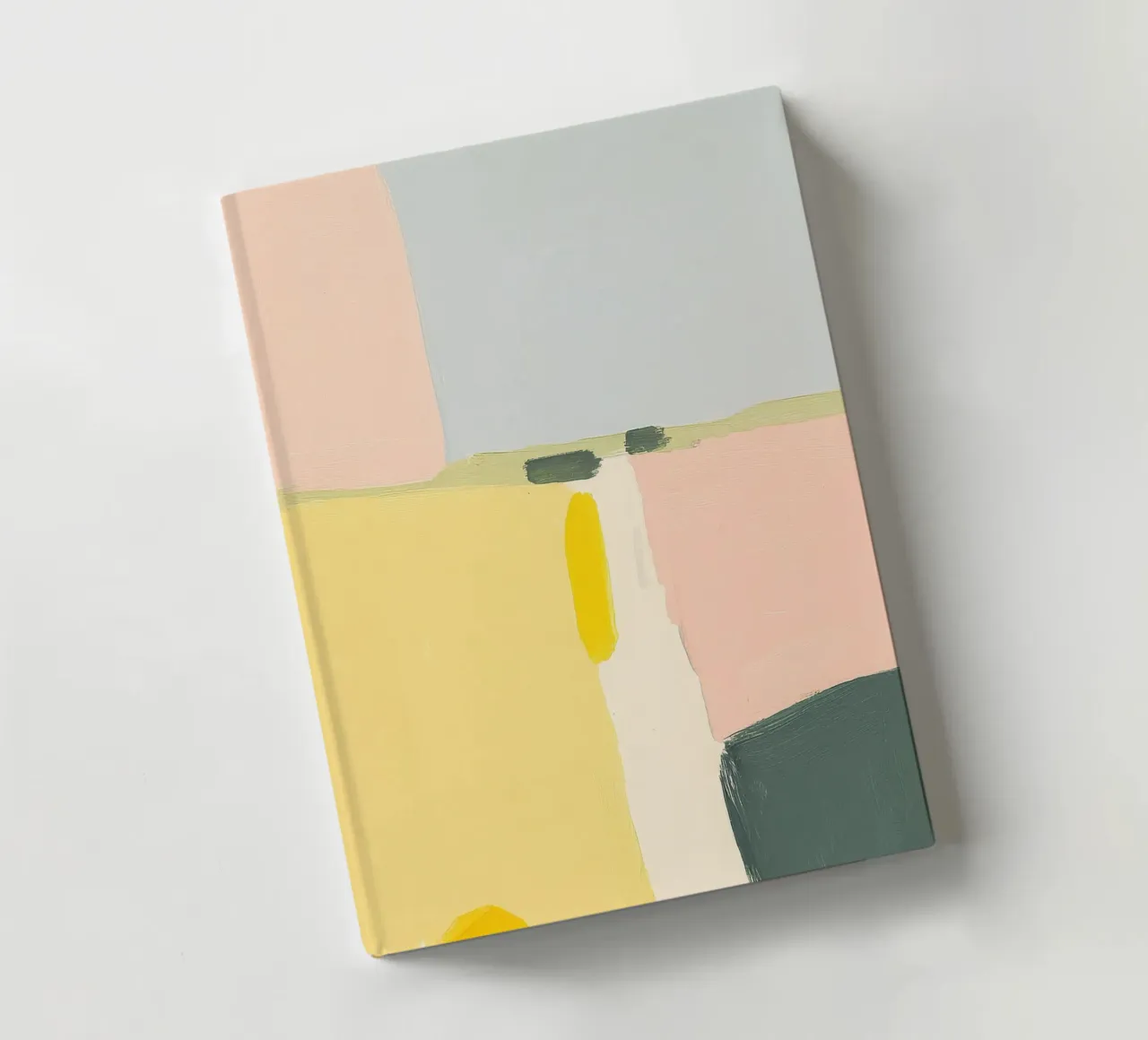 Minimalist abstract composition in pastel notebook by Calm Shapes