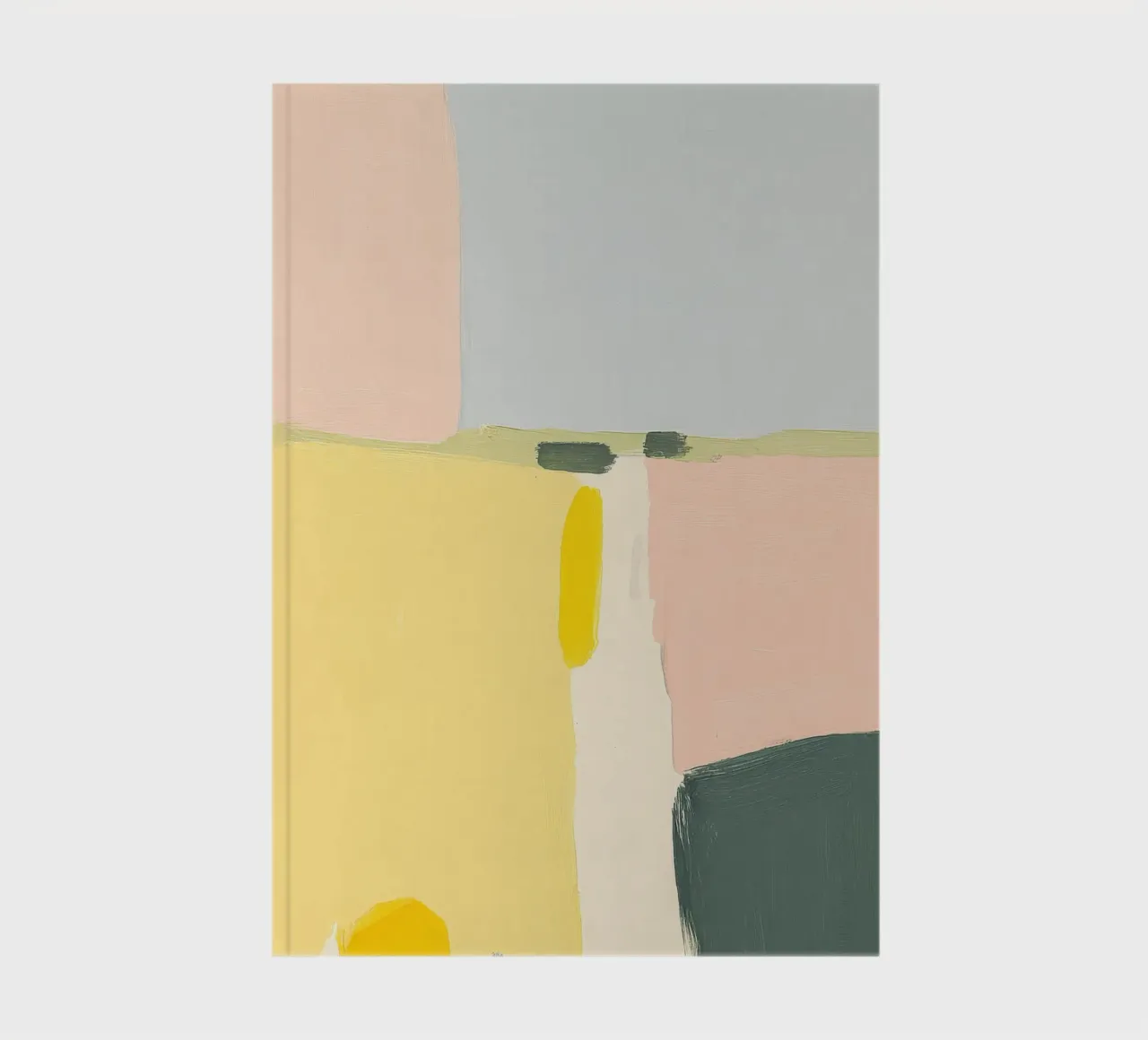 Minimalist abstract composition in pastel notebook by Calm Shapes