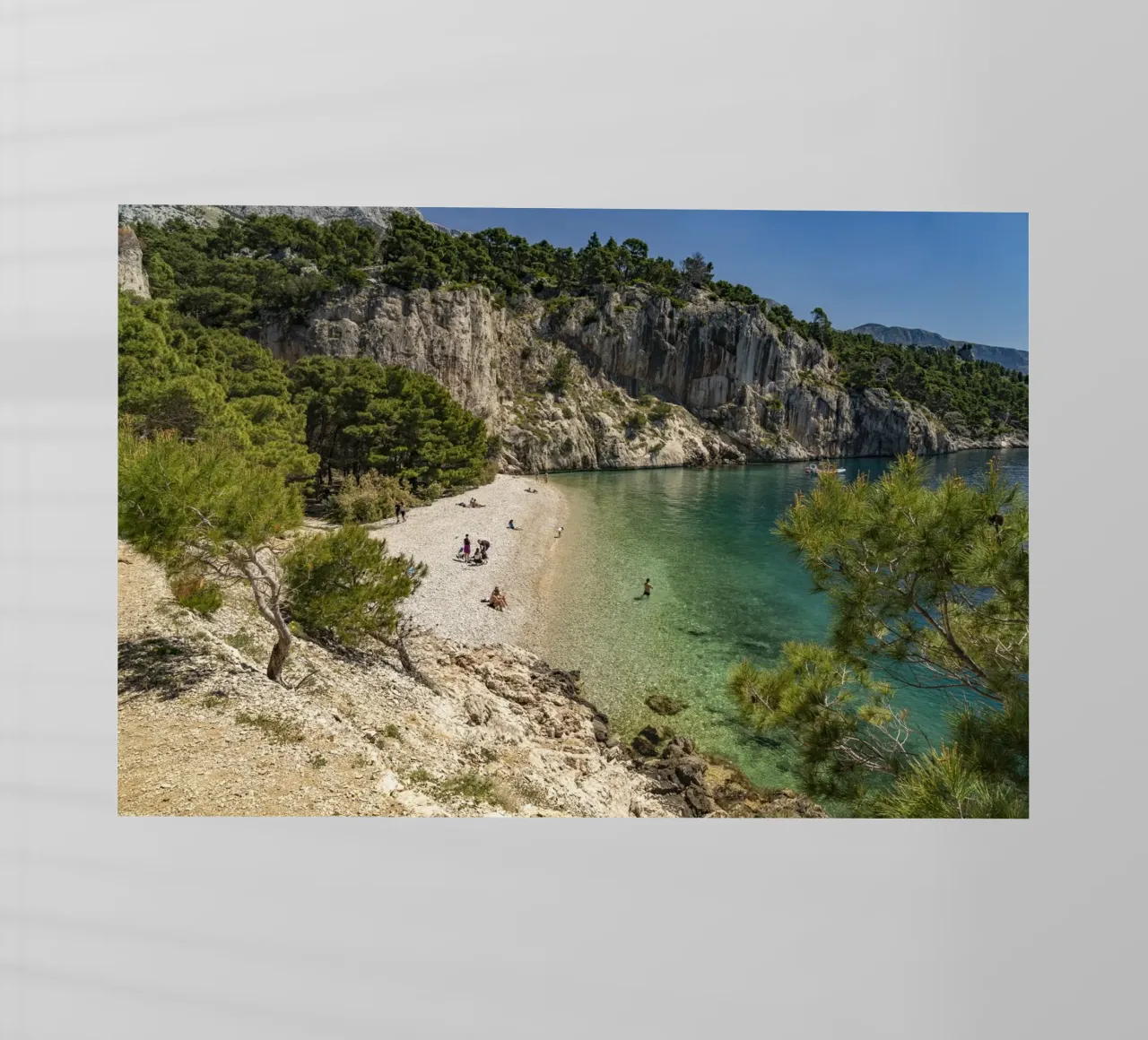 Strand Nugal bei Makarska, Kroatien pellicola backlit da Reisefotografie - Bilder aus aller Welt