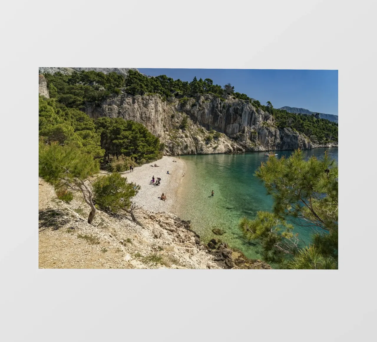 Strand Nugal bei Makarska, Kroatien pellicola backlit da Reisefotografie - Bilder aus aller Welt
