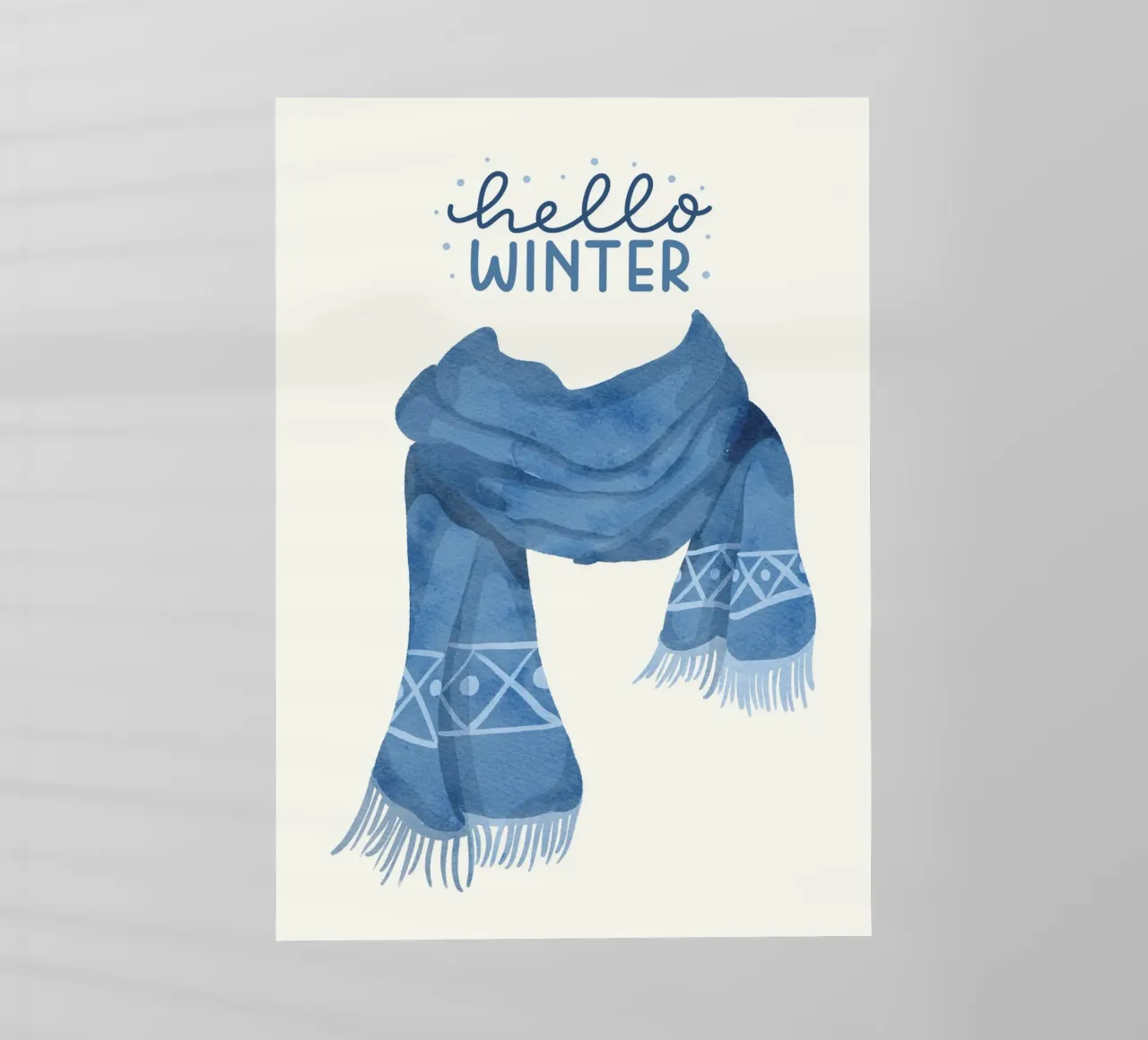 Hello Winter pellicola backlit da PinkCandyWalls