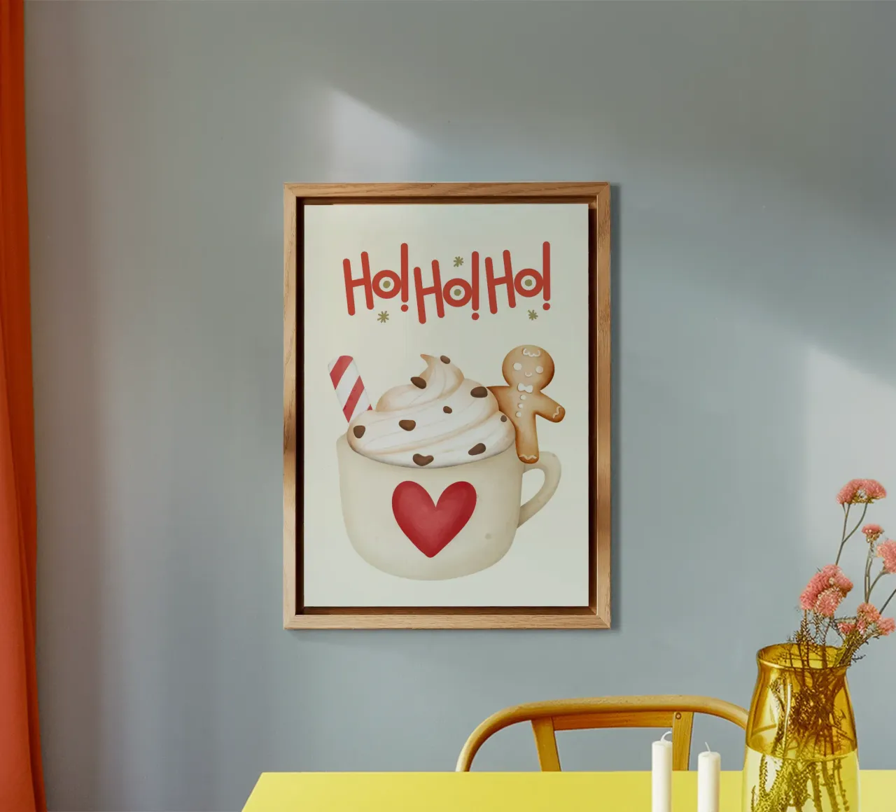 Ho Ho Ho Hot Cocoa Alu-Dibond von PinkCandyWalls