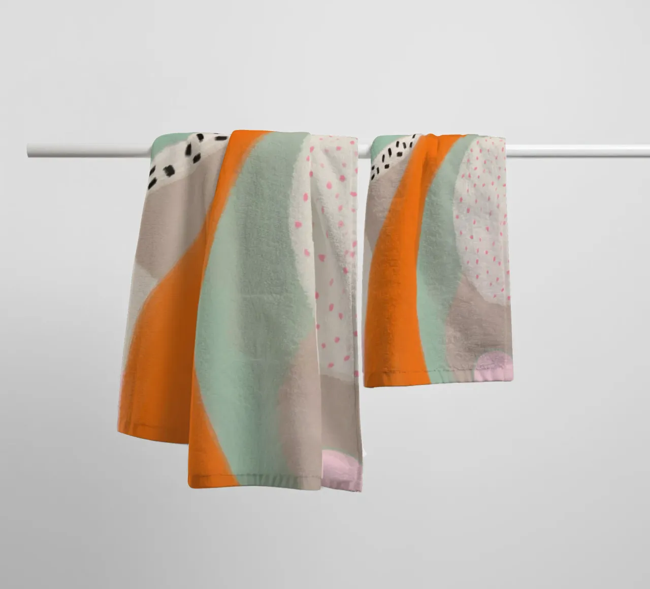 Colourful summer art towel by Carinaprint