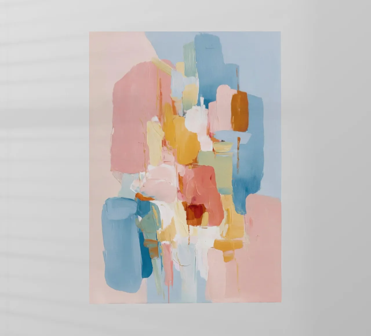 Composizione astratta a pastello con forme morbide pellicola backlit da Calm Shapes