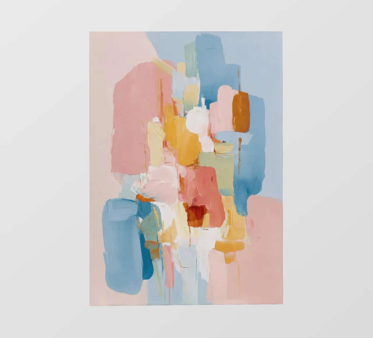 Composizione astratta a pastello con forme morbide pellicola backlit da Calm Shapes