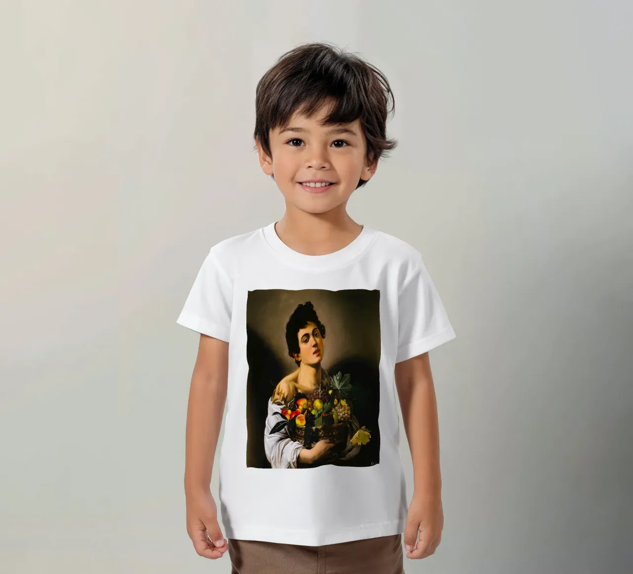 Caravaggio - Knabe mit einem Korb voller Früchte, 1593 Kinder T-Shirt von William Store